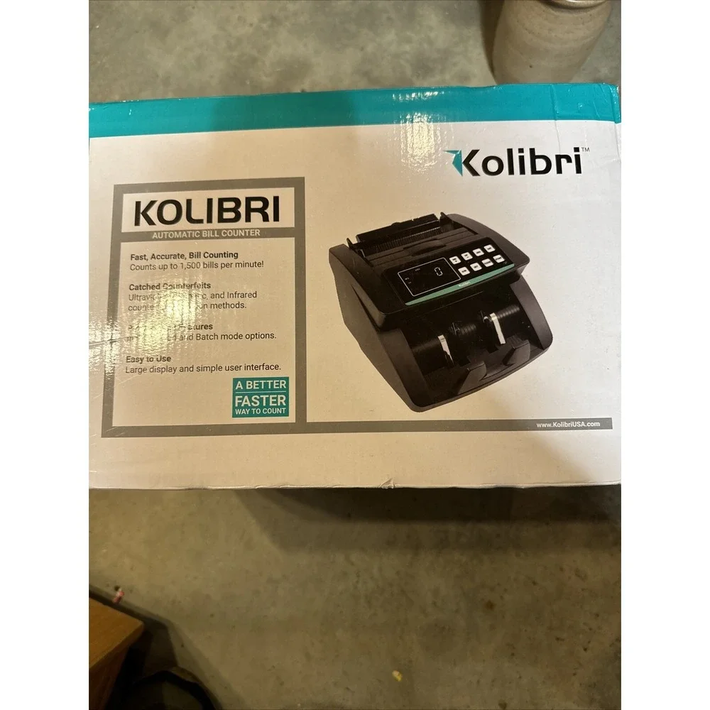 Kolibri Automatic Bill Counter with UV Detection Excellent Condition!